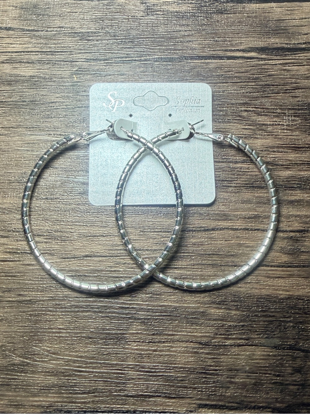 Silver Hoop Earrings - Large